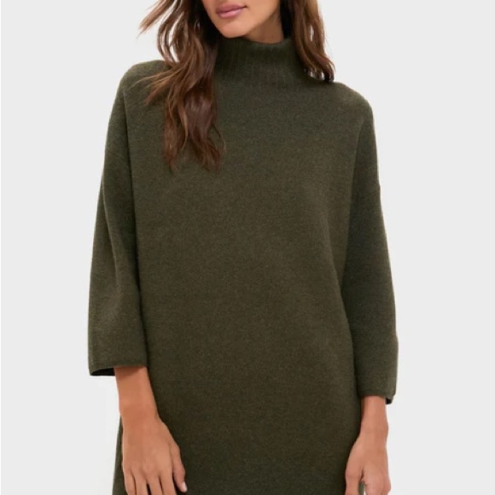 Pomander Place Olive Green Sweater Dress